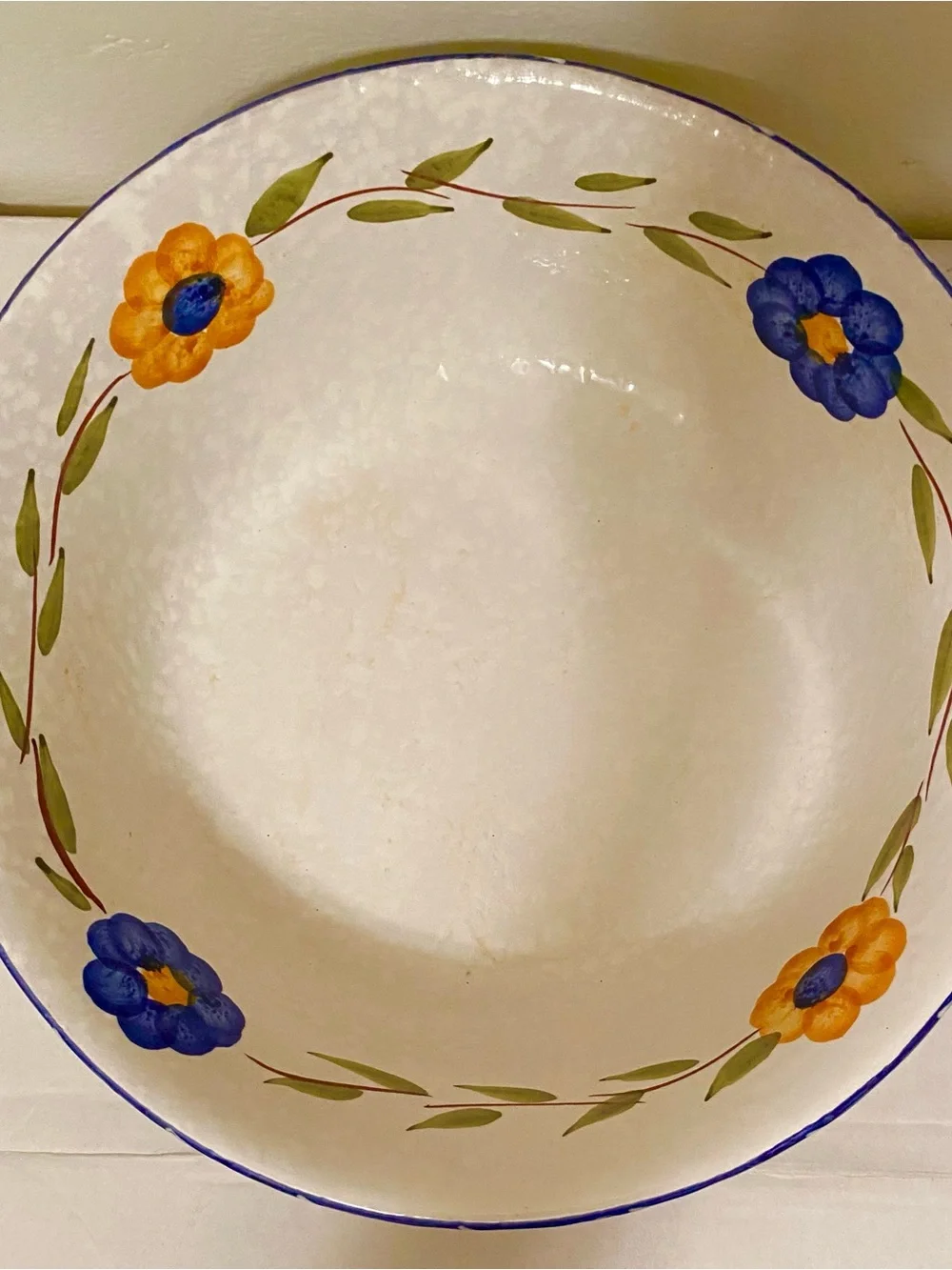 Vintage Furio Made in Italy Ceramic Floral Large 12